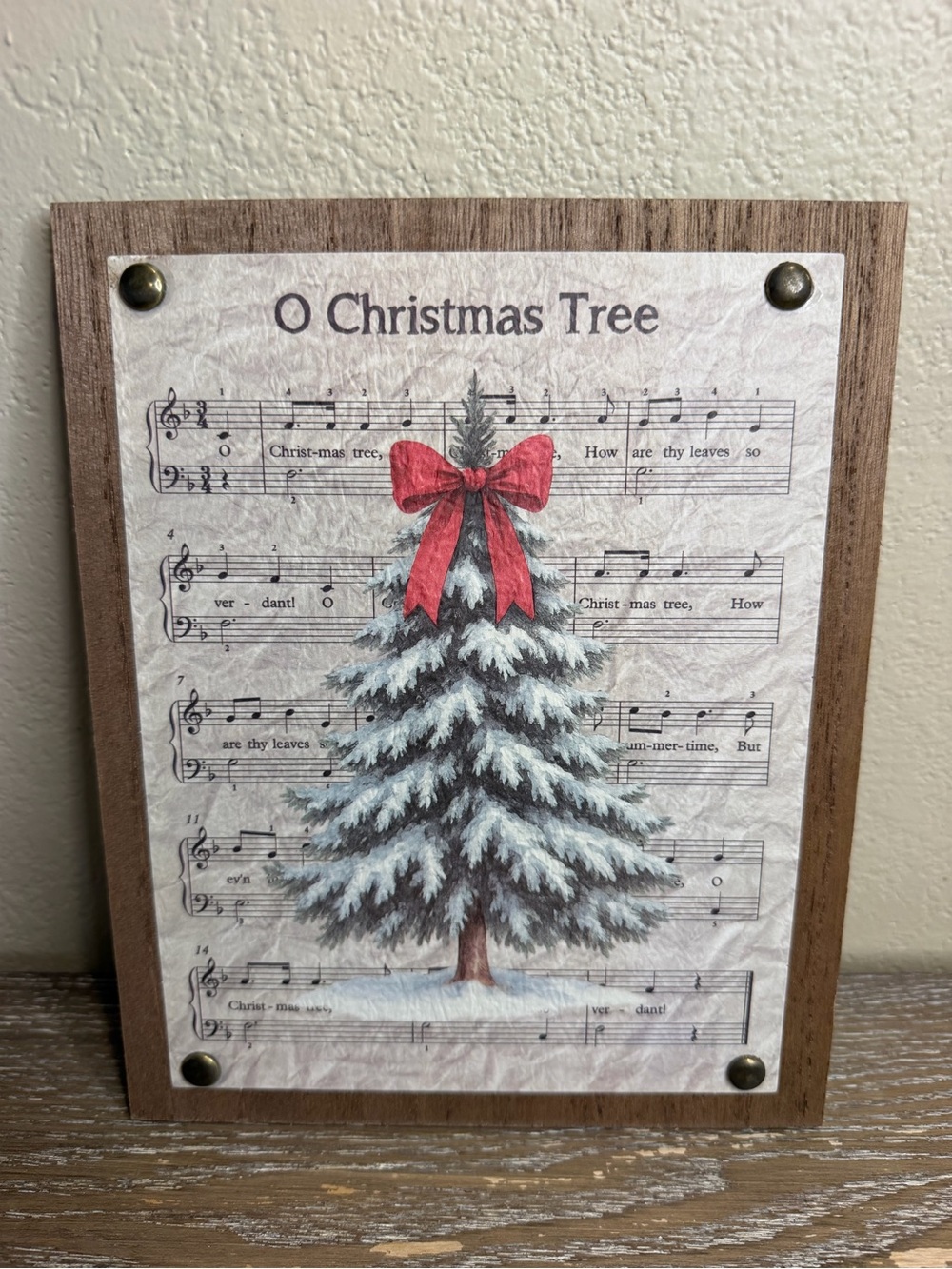 NEW Target Bullseye Playground “O Christmas Tree” Wall Decor